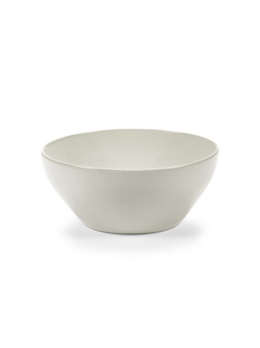 Bol ovale Off White grès émaillé 25 cm Out Of Lines Serax
