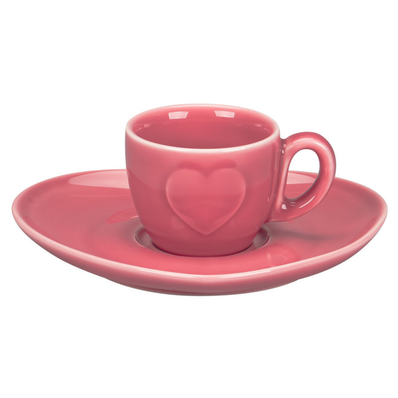 Tasse à expresso rose porcelaine 9 cl Cliché Rak