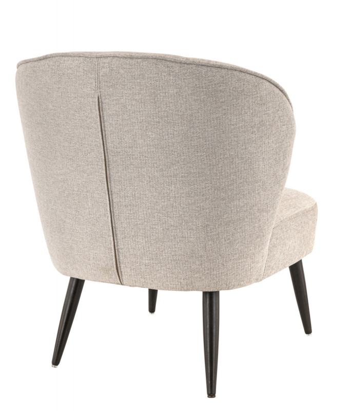 Fauteuil gris 78x70x72 cm Eugenie